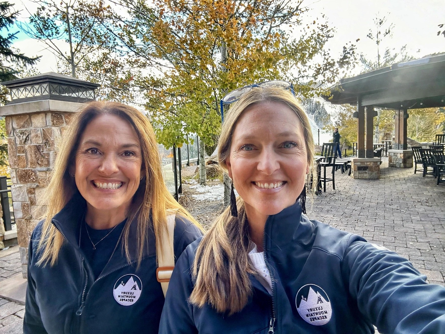 Amy and Tiffany, founders of Luxury Mountain Escapes, outdoors in Park City